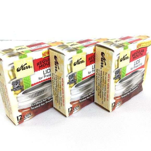 Kerr Regular Mouth Lids 3 Pkg of 12  (36) NWT - Picture 6 of 8